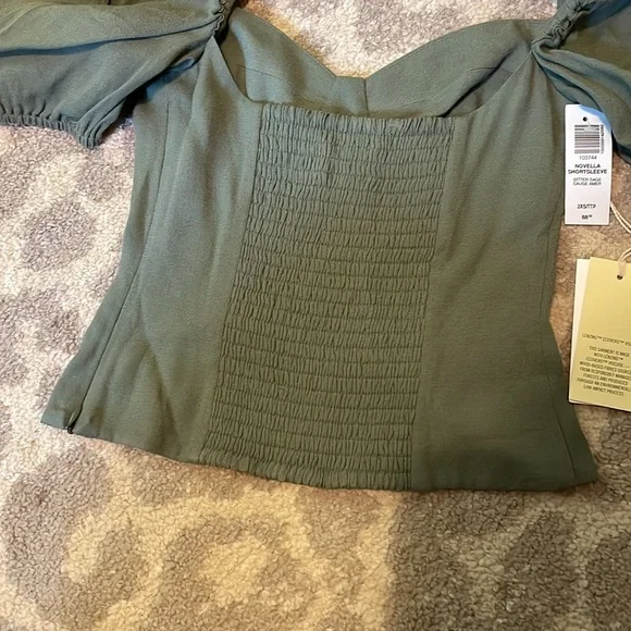 Aritzia Wilfred Novella Short Sleeve Blouse - Picture 4 of 6